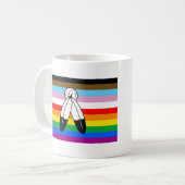 Mug Drapeau de fierté progressiste LGBTQ+ Two-Spirit (Devant gauche)