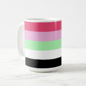 Mug Drapeau de fierté récipromantique (Devant gauche)