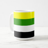 Mug Drapeau de fierté skoliosexuel (Devant gauche)