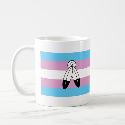 Mug Drapeau de fierté trans bispirituel (Gauche)