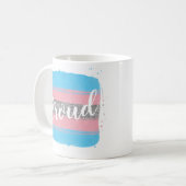 Mug Drapeau de fierté transgenre (Devant gauche)
