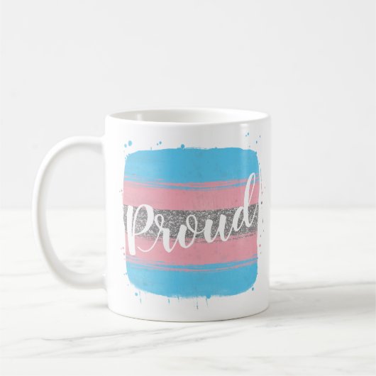 Mug Drapeau de fierté transgenre (Gauche)
