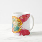Mug Drapeau de Floride en détresse (Devant droit)