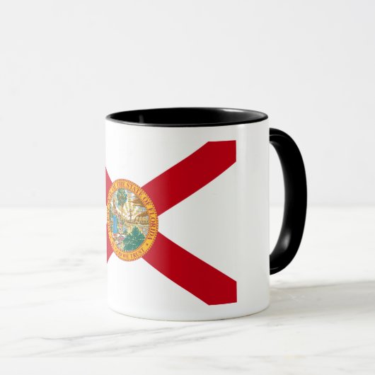 Mug Drapeau de Floride : L'état de soleil des Floridie (Devant droit)