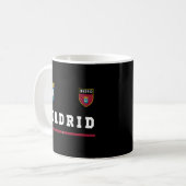 Mug Drapeau de football sportif de Madrid Jersey (Devant gauche)