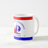 Mug Drapeau de Fort Lauderdale, Floride (Devant droit)