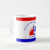 Mug Drapeau de Fort Lauderdale, Floride (Devant gauche)