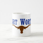 Mug Drapeau de Fort Worth le Texas (Centre)