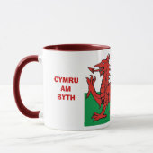 Mug Drapeau de Gallois, "byth de Cymru AM",    le (Gauche)