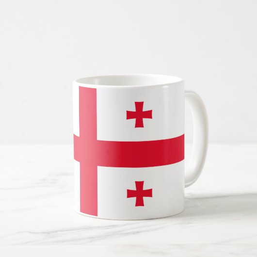 Mug Drapeau de Géorgie (Devant droit)