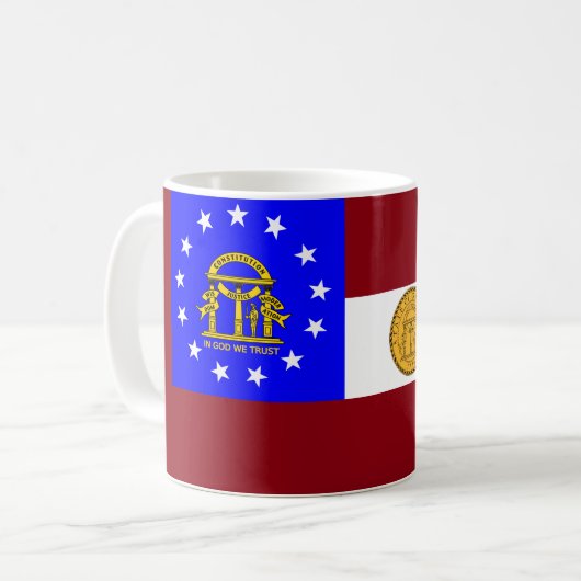 Mug Drapeau de Géorgie (Devant gauche)