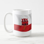 Mug Drapeau de Gibraltar (Gauche)