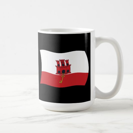 Mug Drapeau de Gibraltar (Droite)