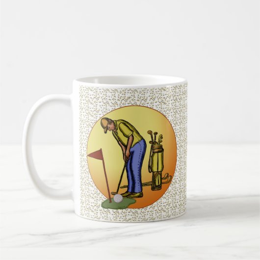 Mug Drapeau de golf Papa Bouge de golf (Gauche)