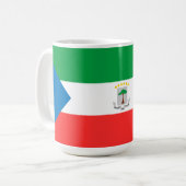 Mug Drapeau de Guinée équatoriale (Devant gauche)