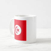Mug Drapeau de haute qualité de la Tunisie (Devant gauche)