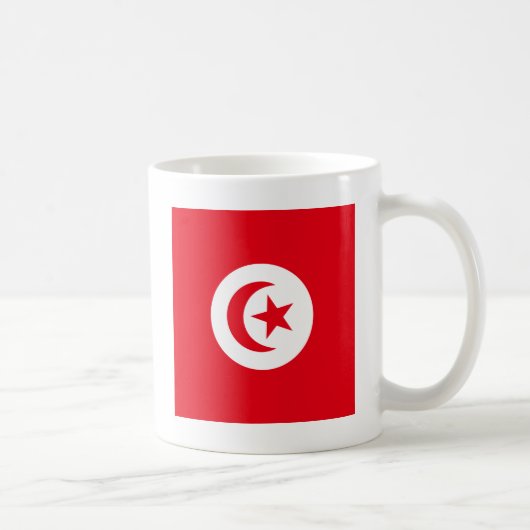 Mug Drapeau de haute qualité de la Tunisie (Droite)