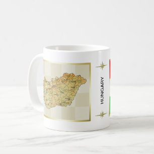 Mug Drapeau de Hongrie + Musique de carte