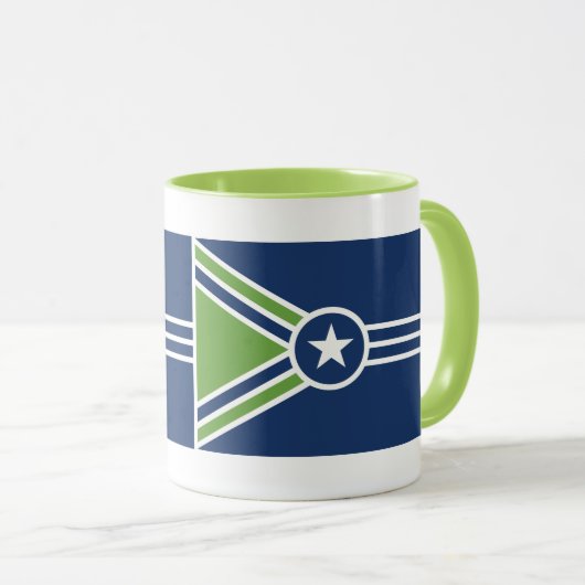 Mug Drapeau de Jackson, Tennessee (Devant droit)