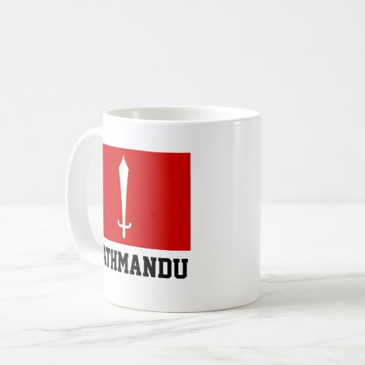 Mug Drapeau de Katmandou, Népal (Devant gauche)