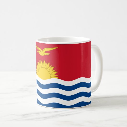 Mug Drapeau de Kiribati (Devant droit)
