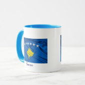 Mug Drapeau de Kosovo (Devant gauche)