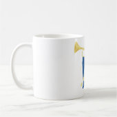 Mug Drapeau de la Barbade avec Bugle Patriotique Caraï (Gauche)