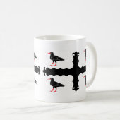 Mug Drapeau de la Bouge de café Flintshire (Devant droit)