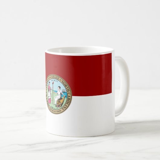 Mug Drapeau de la Caroline du Nord (Devant droit)