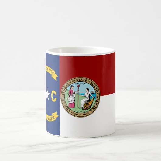 Mug Drapeau de la Caroline du Nord (Centre)
