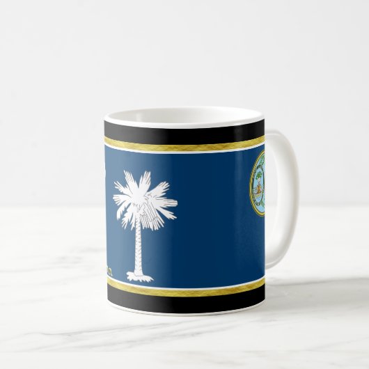 Mug Drapeau de la Caroline du Sud (Devant droit)