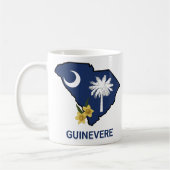 Mug Drapeau de la Caroline du Sud Fleur de l'État Jess (Gauche)