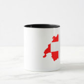 Mug Drapeau de la carte Suisse (Centre)