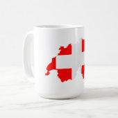 Mug Drapeau de la carte Suisse (Devant gauche)