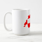 Mug Drapeau de la carte Suisse (Gauche)