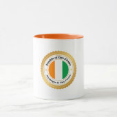Mug Drapeau de la Côte d'Ivoire (Centre)