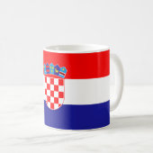 Mug Drapeau de la Croatie (Croate) (Devant droit)