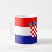 Mug Drapeau de la Croatie (Croate) (Devant gauche)