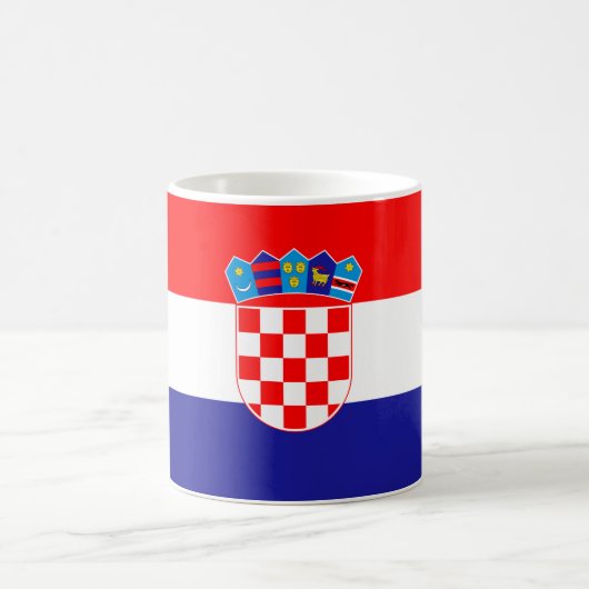 Mug Drapeau de la Croatie (Croate) (Centre)