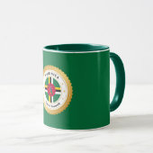 Mug Drapeau de la Dominique (Devant droit)