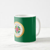 Mug Drapeau de la Dominique (Devant droit)