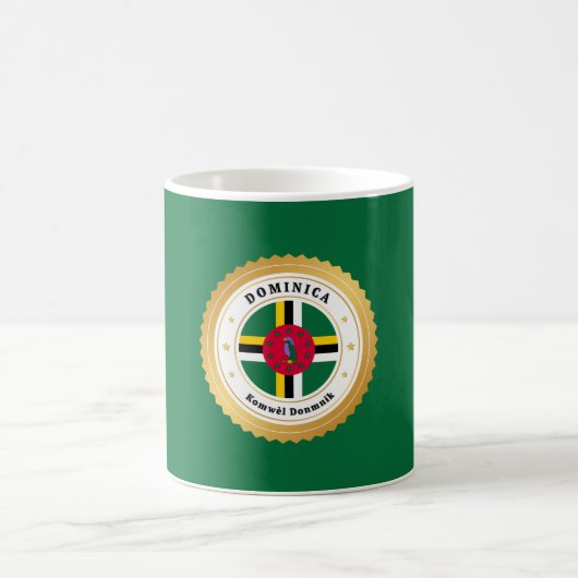 Mug Drapeau de la Dominique (Centre)