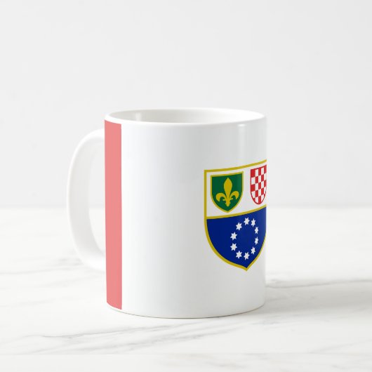 Mug Drapeau de la Fédération de Bosnie-Herzégovine (Devant gauche)
