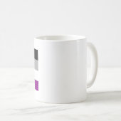 Mug Drapeau de la fierté asexuelle (Devant droit)