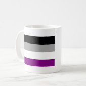 Mug Drapeau de la fierté asexuelle (Devant gauche)