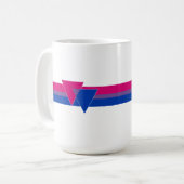 Mug Drapeau de la fierté bisexuelle (Devant gauche)