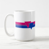 Mug Drapeau de la fierté bisexuelle (Gauche)