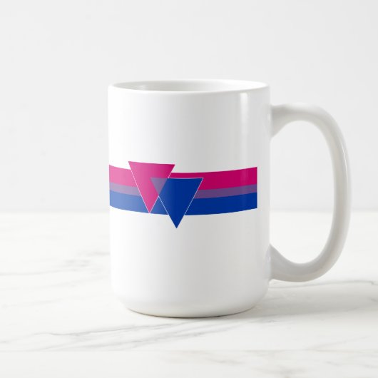 Mug Drapeau de la fierté bisexuelle (Droite)