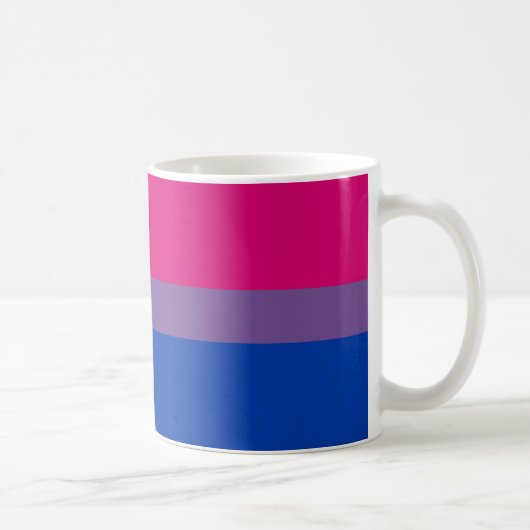 Mug Drapeau de la fierté bisexuelle (Droite)