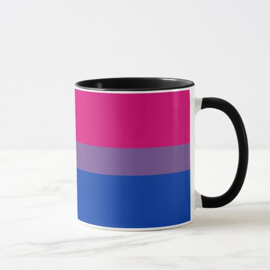 Mug Drapeau de la fierté bisexuelle (Droite)